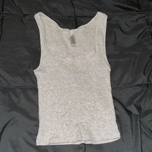 SKIMS Cotton ribbed tank top never worn! Heather gray